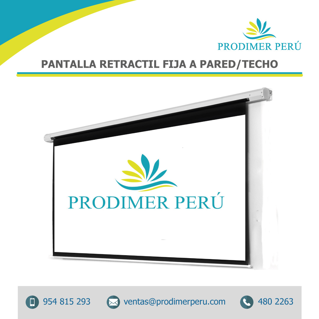 PANTALLA PROYECTOR 100 MANUAL RETRACTIL C/PEDESTAL PISO