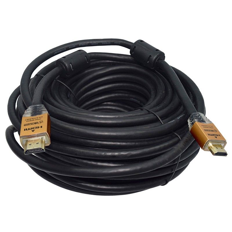 Cable Hdmi 2.0 De 20 Metros Lancom Ultra Hd 4k Dorados