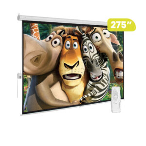 ECRAN ELÉCTRICO CON CONTROL REMOTO 275″(6.00 X 4.00Mts.) FORMATO 4:3