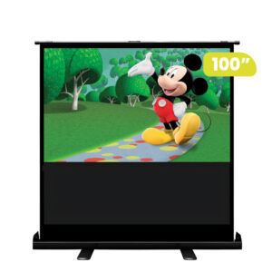ECRAN RETRACTIL DE PISO 100″(2.30 X 1.54Mts.) FORMATO 16:9