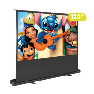 ECRAN RETRACTIL DE PISO 120″(2.40 X 1.80Mts.) FORMATO 4:3