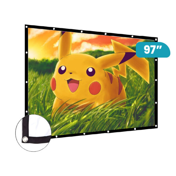 ECRAN ENROLLABLE 97″(2.14 X 1.20Mts.) FORMATO 16:9