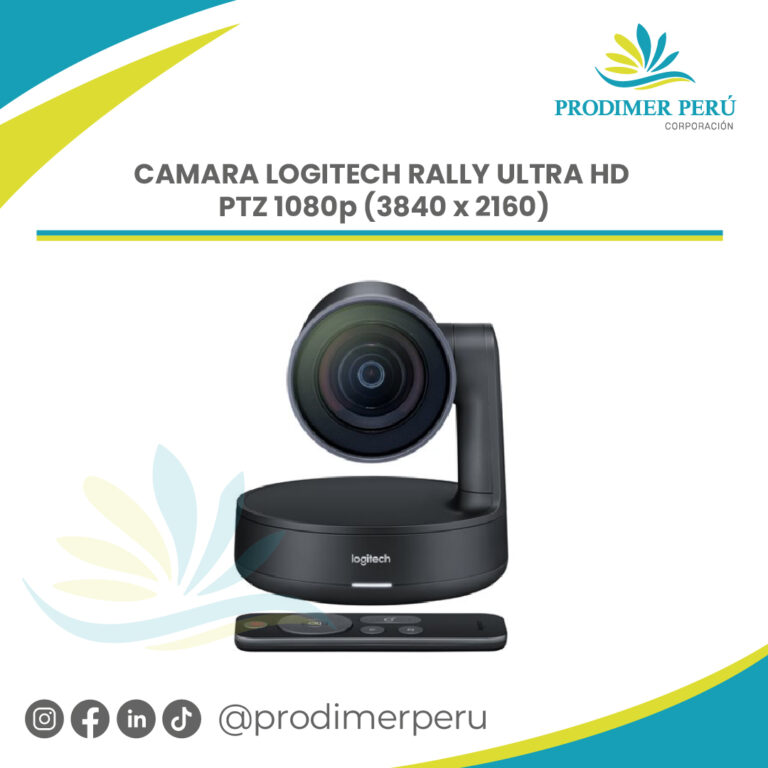 CAMARA LOGITECH RALLY ULTRA HD PTZ 1080p (3840 x 2160) – PRODIMER PERÚ
