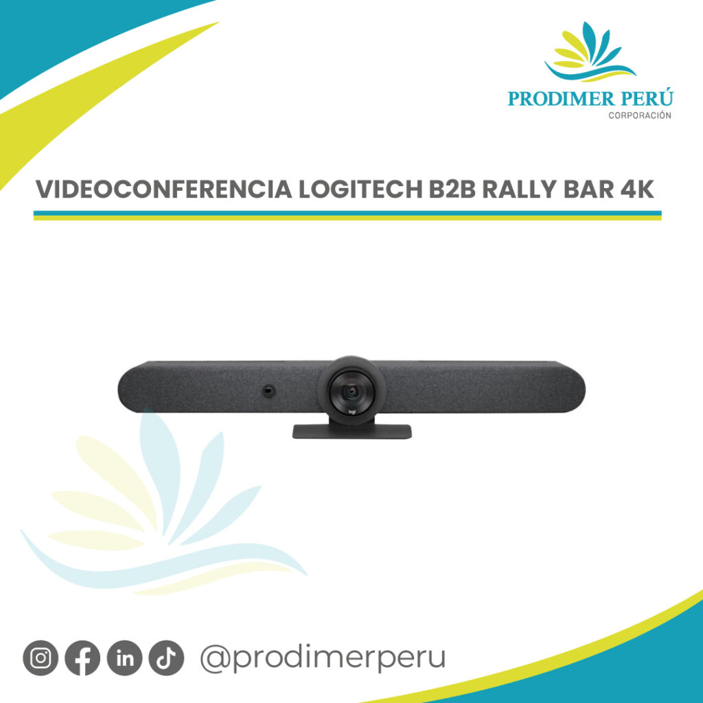 Logitech Rally Bar Usbc VIDEOCONFERENCIA LOGITECH B2B RALLY BAR 4K MEDIUM ROOM USB GRAPHITE ...