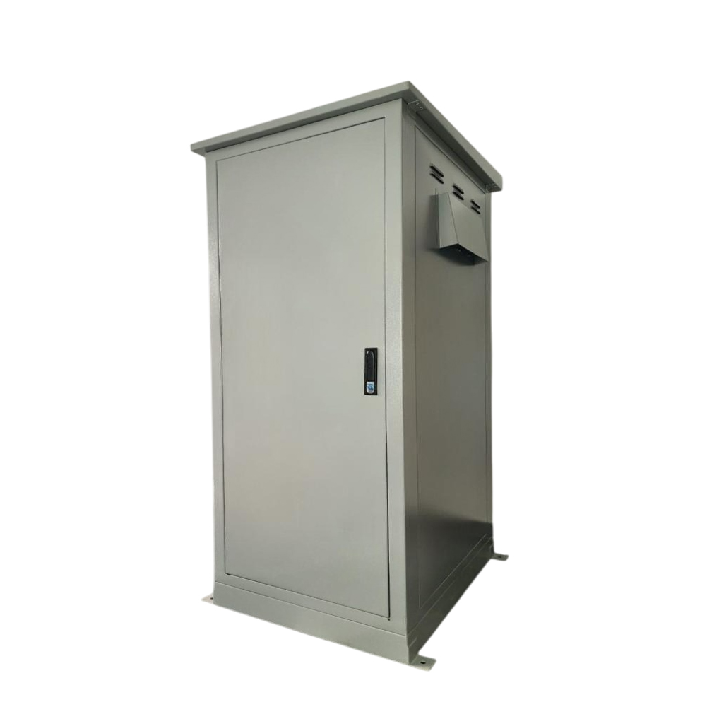 Gabinete de Piso para Exterior IP65 24RU Acero Laminado Epoxica Gris